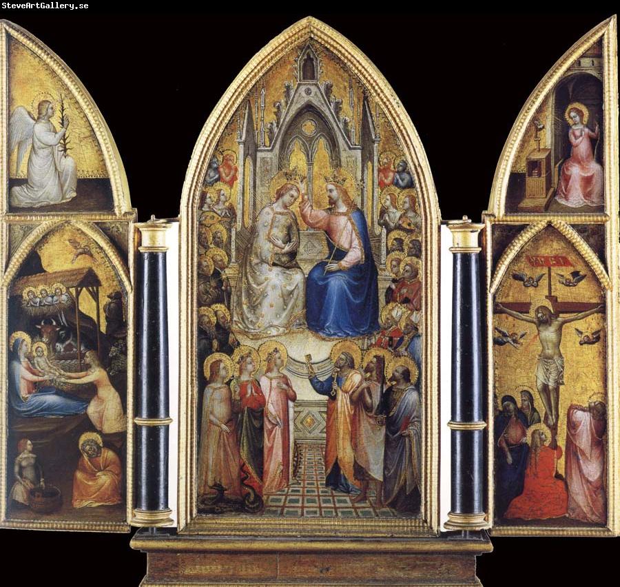 GIUSTO de  Menabuoi The Coronation of the Virgin among saints and Angels